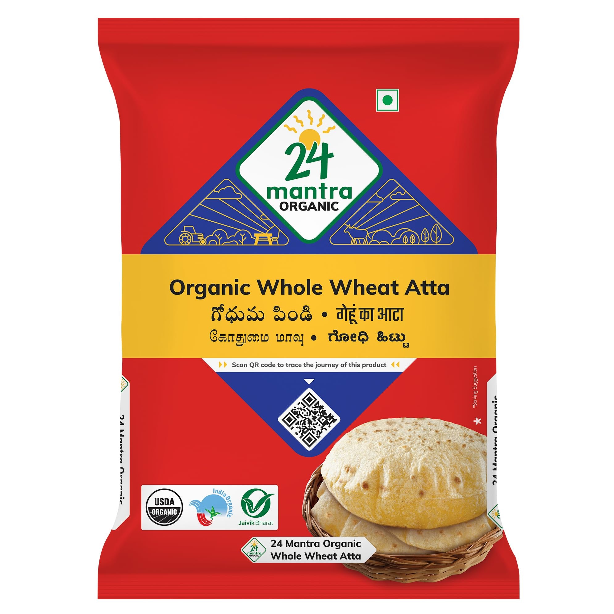 24 Mantra Organic Whole Wheat Atta