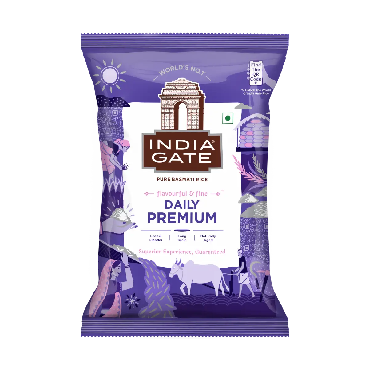 India Gate Daily Premium Basmati official product pack