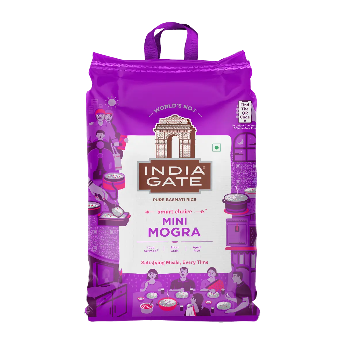 India Gate Mini Mogra Basmati Rice official product pack