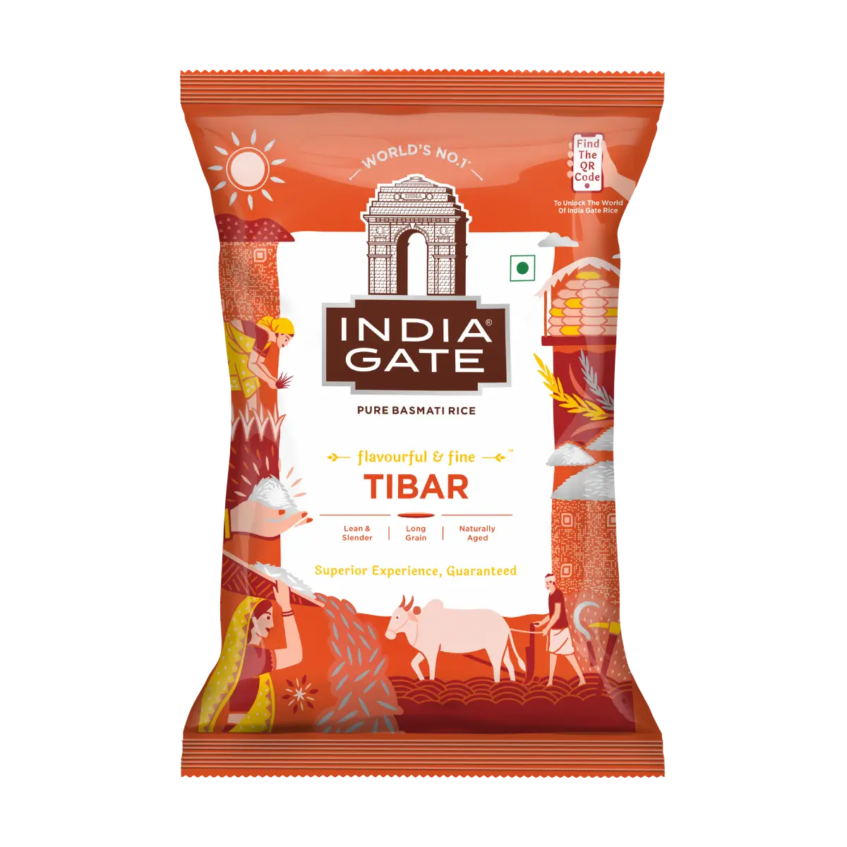 India Gate Tibar Basmati Rice official product pack